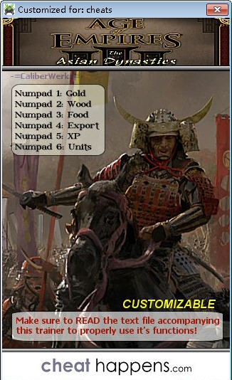 帝国时代3之亚洲王朝修改器 v1.7 帝国时代3之亚洲王朝修改器 v1.7
