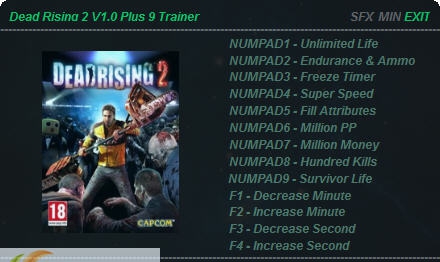 丧尸围城2九项修改器 v1.6 丧尸围城2九项修改器 v1.6