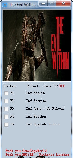 恶灵附身六项修改器 v3.5 恶灵附身六项修改器 v3.5