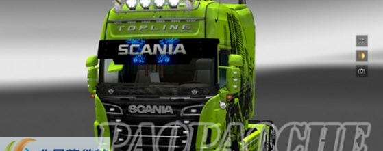 欧洲卡车模拟2斯堪尼亚RS太阳板MOD v1.24 欧洲卡车模拟2斯堪尼亚RS太阳板MOD v1.24