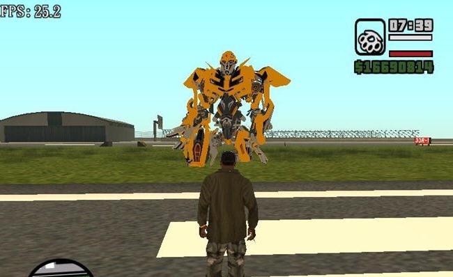 圣安地列斯变形金刚大黄蜂mod v3.12