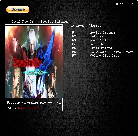 鬼泣4特别版六项修改器 v2.5