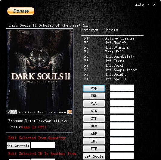 黑暗之魂2二十一修改器 v3.7 黑暗之魂2二十一修改器 v3.7