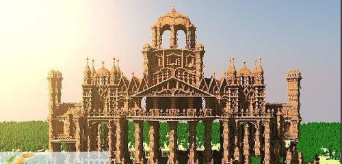 我的世界泥土世界皇家宫殿地图存档 v1.5 我的世界泥土世界皇家宫殿地图存档 v1.5