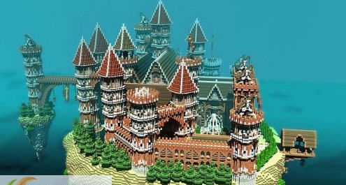 我的世界浮空城堡地图存档 v1.7 我的世界浮空城堡地图存档 v1.7
