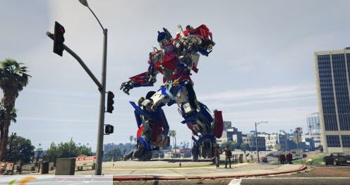 GTA5变形金刚MOD v1.8 GTA5变形金刚MOD v1.8