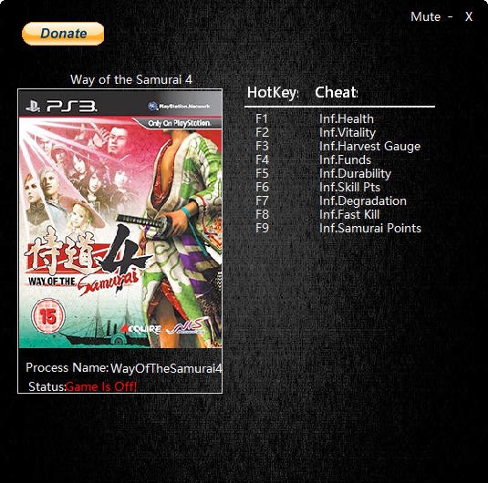 侍道4九项修改器 v1.10 侍道4九项修改器 v1.10