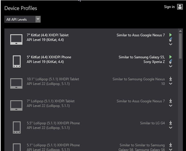 Visual Studio Emulator for Android v1.0.10 Visual Studio Emulator for Android v1.0.10