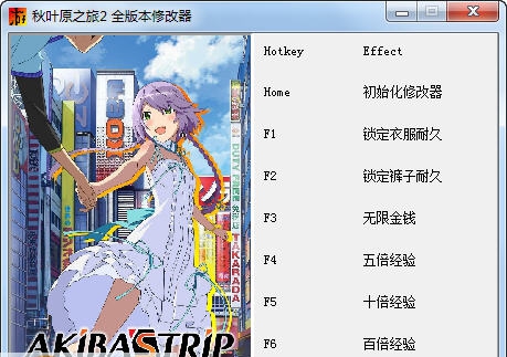 秋叶原之旅2六项修改器 v3.6 秋叶原之旅2六项修改器 v3.6