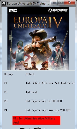 欧陆风云4六项修改器 v5.6