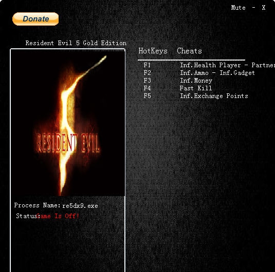 生化危机5七项修改器 v3.6 生化危机5七项修改器 v3.6