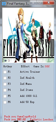 最终幻想3五项修改器 v3.4