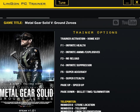 合金装备5六项修改器 v2.6 合金装备5六项修改器 v2.6