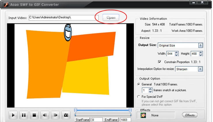 SWF to GIF Converter v3.7 SWF to GIF Converter v3.7