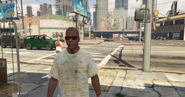 GTA5富兰克林洛杉矶地图T恤MOD v2.6 GTA5富兰克林洛杉矶地图T恤MOD v2.6