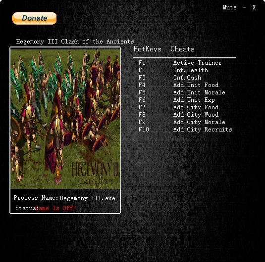 霸权3九项修改器 v3.6 霸权3九项修改器 v3.6