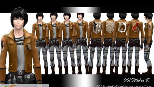 模拟人生4进击的巨人套装MOD v2.4 模拟人生4进击的巨人套装MOD v2.4