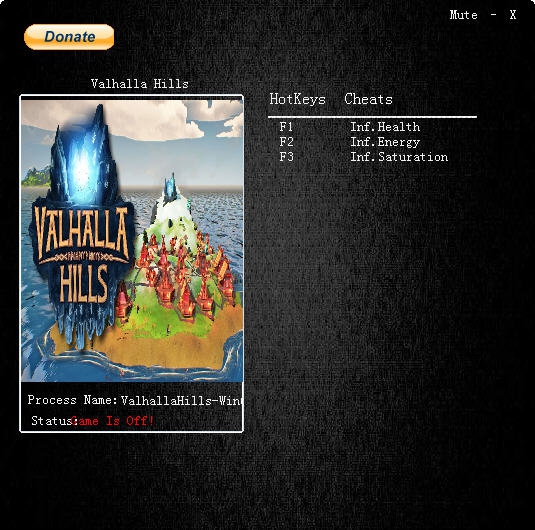 瓦尔哈拉山三项修改器 v3.3 瓦尔哈拉山三项修改器 v3.3