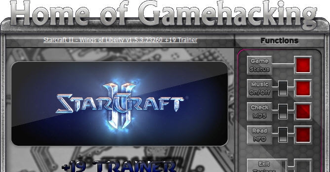 星际争霸2十九项修改器 v3.08 星际争霸2十九项修改器 v3.08