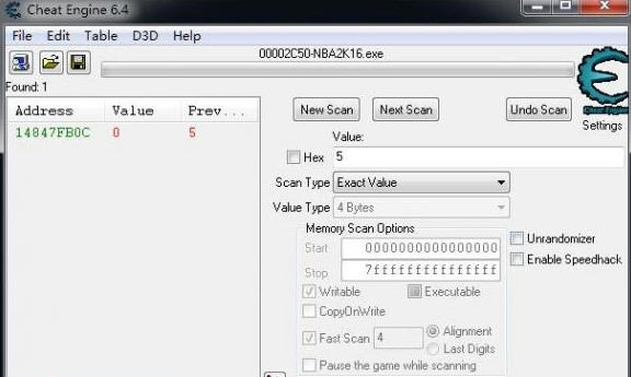 NBA2K16人物能力CE修改脚本 v2.8 NBA2K16人物能力CE修改脚本 v2.8