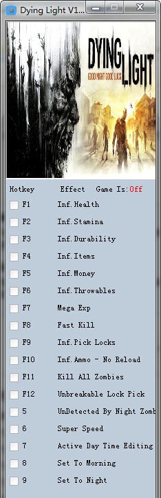 消逝的光芒十七项修改器 v3.5 消逝的光芒十七项修改器 v3.5