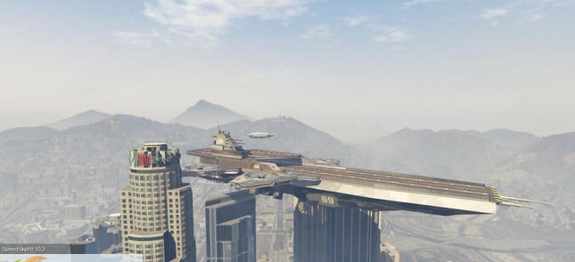 gta5复联飞行航空母舰MOD v2.5 gta5复联飞行航空母舰MOD v2.5