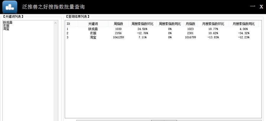 好搜指数批量查询 v1.5