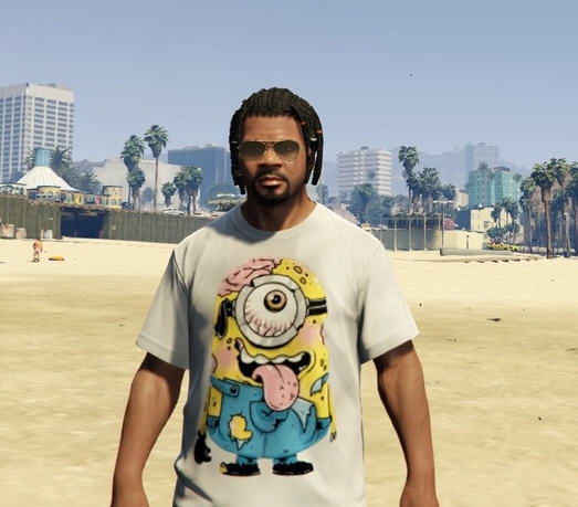 GTA5僵尸版小黄人图案T恤MOD v2.4 GTA5僵尸版小黄人图案T恤MOD v2.4