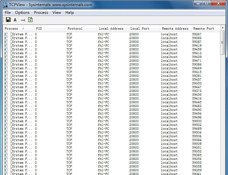 TCPView v3.12 TCPView v3.12