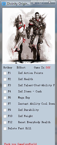 神界3原罪十二项修改器 v3.6 神界3原罪十二项修改器 v3.6