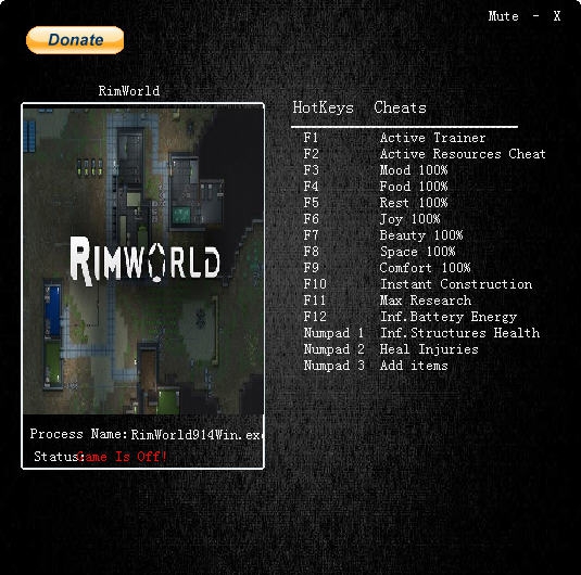 环世界a13十三项修改器 v0.13.1139 环世界a13十三项修改器 v0.13.1139