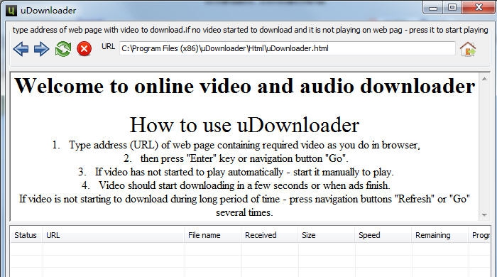 uDownloader(在线音频视频下载工具) v1.4 uDownloader(在线音频视频下载工具) v1.4