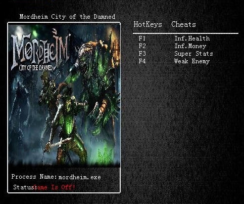 莫德海姆诅咒之城四项修改器 v3.6 莫德海姆诅咒之城四项修改器 v3.6