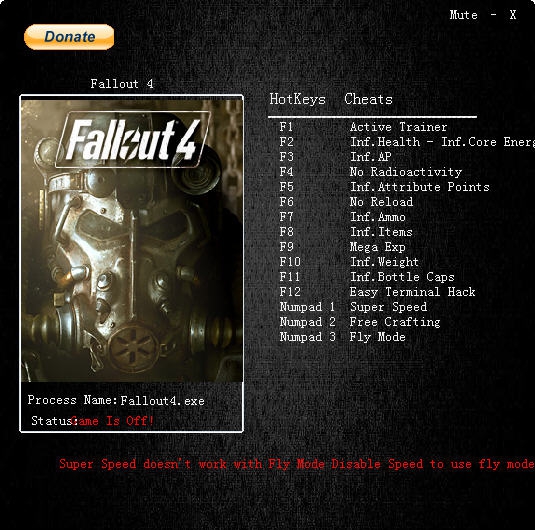 辐射4十五项修改器 v3.6 辐射4十五项修改器 v3.6