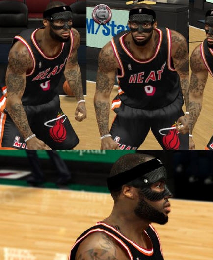 nba2K14詹姆斯黑色面具补丁 v2.7 nba2K14詹姆斯黑色面具补丁 v2.7