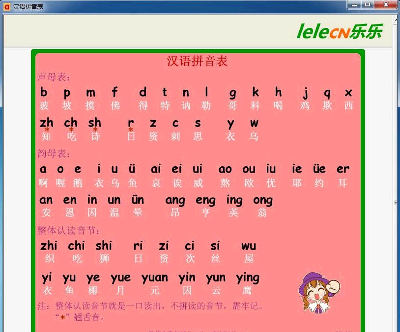 乐乐汉语拼音表 v1.14