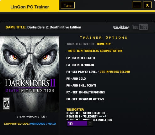 暗黑血统2终极版修改器九项 v3.5 暗黑血统2终极版修改器九项 v3.5