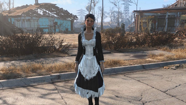 辐射4羽毛洋装替换为女仆装MOD v2.6 辐射4羽毛洋装替换为女仆装MOD v2.6