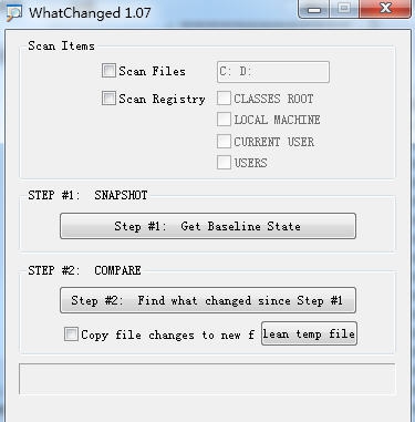 whatchanged(文件比较工具) v1.15 whatchanged(文件比较工具) v1.15