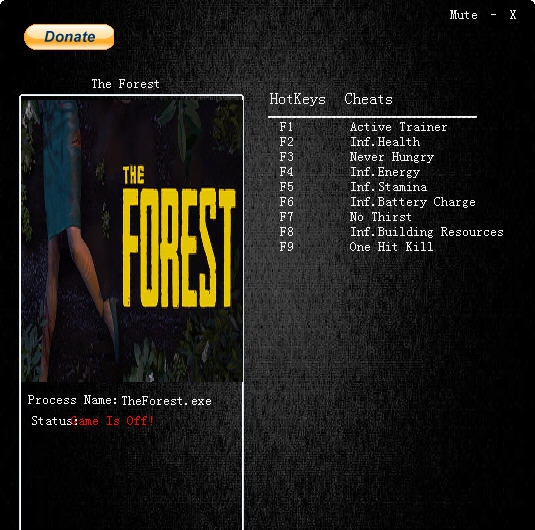 森林九项修改器 v3.5 森林九项修改器 v3.5