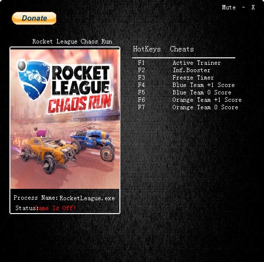 火箭联盟六项修改器 v3.7 火箭联盟六项修改器 v3.7