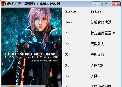 最终幻想13雷霆归来六项修改器 v3.4 最终幻想13雷霆归来六项修改器 v3.4