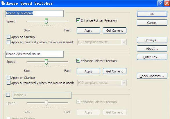 Mouse Speed Switcher v3.4.6 Mouse Speed Switcher v3.4.6