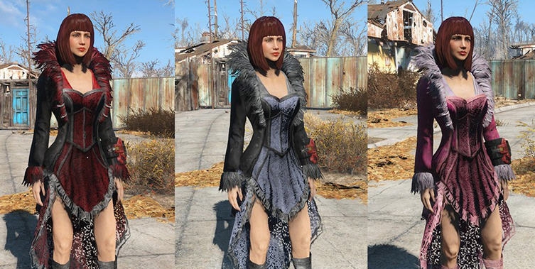 辐射4羽毛贵妇装MOD v2.4 辐射4羽毛贵妇装MOD v2.4