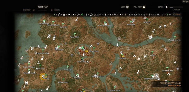 巫师3狂猎开启所有探索点mod v2.5 巫师3狂猎开启所有探索点mod v2.5