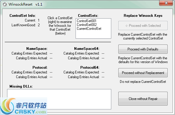 WinsockReset v1.6 WinsockReset v1.6
