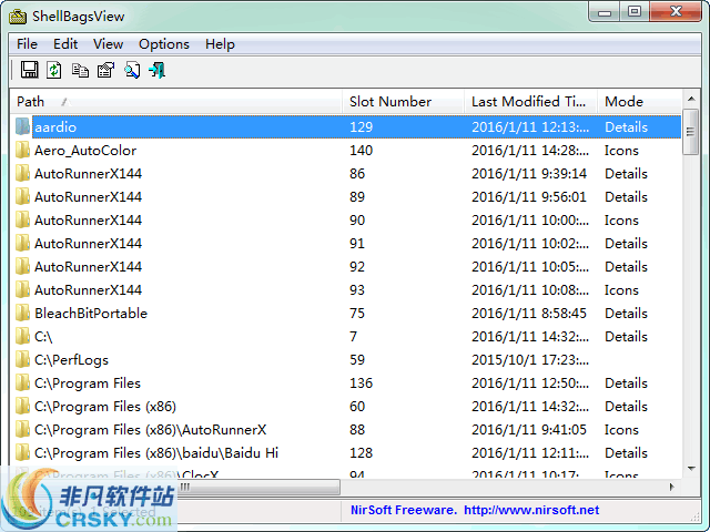 ShellBagsView v1.30 ShellBagsView v1.30