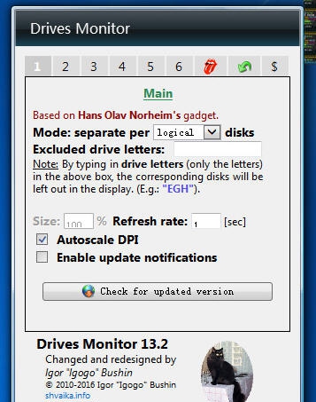 Drives Monitor(硬盘监视工具) v16.12 Drives Monitor(硬盘监视工具) v16.12