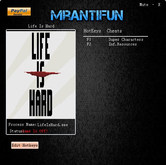 艰苦人生两项修改器 v3.5 艰苦人生两项修改器 v3.5