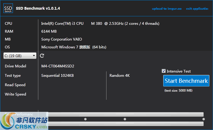 SSD Benchmark v1.0.1.11 SSD Benchmark v1.0.1.11